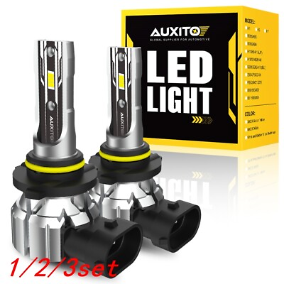 #ad AUXITO Super White HB4 9006 LED Bulb Headlight Conversion Kit High Lo Beam 6500K $41.99