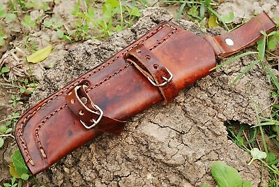 #ad #ad HANDMADE Hand Crafted BELT SHEATH Holster Genuine Leather For FIXED BLADE KNIFE $11.08