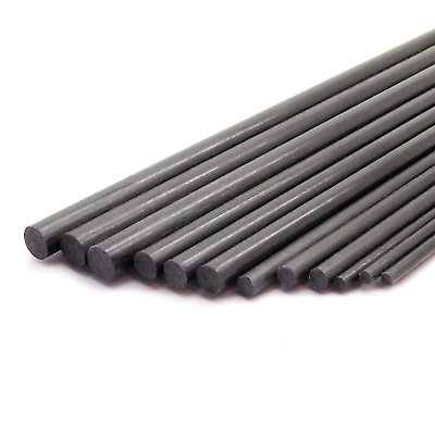 #ad 1M 1000mm Pultruded Carbon Fiber Round Rod 1 10mm Diameter $122.99
