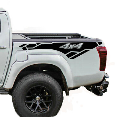 #ad Graphic Pickup Trunk Stripe Decal Kit For Ford F 150 Toyota Hilux Side Stickers $55.00