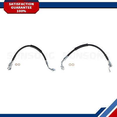 #ad 2 Sunsong Front Brake Hose Line Fits Jeep Cherokee Jeep Comanche Jeep Wagoneer $34.39