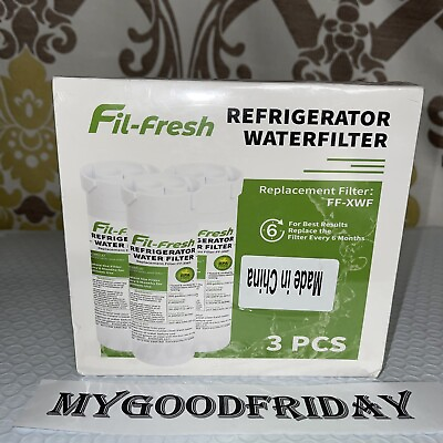 #ad 3 three FF XWF Refrigerator Water Filters Fil Fresh Pure Taste Sealed Pack $13.99