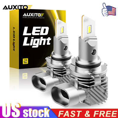 #ad 2x AUXITO Super White 9005 HB3 LED Bulb High Low Beam Headlight Fog Lights 6000K $16.49