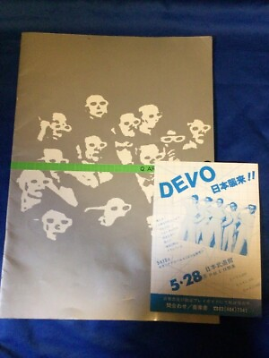 #ad DEVO Japan tour book promo flyer 1979 $35.99