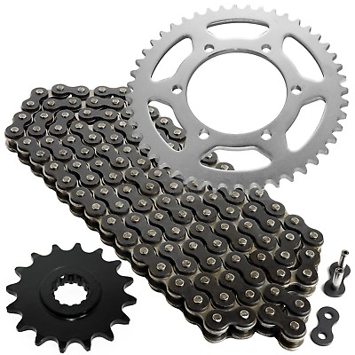 #ad Black Drive Chain And Sprocket Kit for Yamaha FZ6 FZ6S 2004 2009 530 Chain Type $42.26