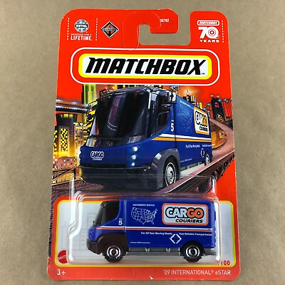 #ad Matchbox 09 International eSTAR Blue 37 100 1:64 Scale Diecast Car Mattel 2023 $2.49