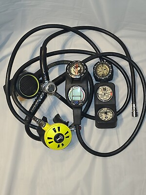 #ad U.S. Divers Select Regulator With Two Mouth Pieces And Gauges $119.00