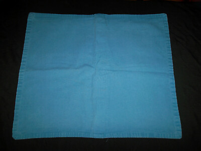 #ad Ralph Lauren Beach Side Canvas Standard Pillow Sham Blue Canvas Button Close $28.99