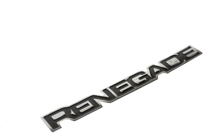 #ad 15 21 Jeep Renegade Black amp; Chrome Nameplate 68267207AA Emblem Badge Logo $47.75