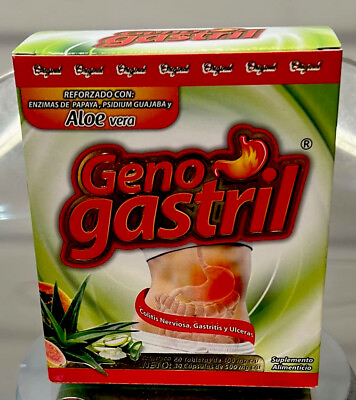 #ad Geno Gastril ColitisInflamacion Úlceras Acidez yAgruras Tabletas 100% Original $30.95