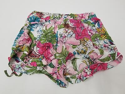 #ad New Look Women#x27;s Floral Elastic Waist Shorts Multicolor Medium M $18.99