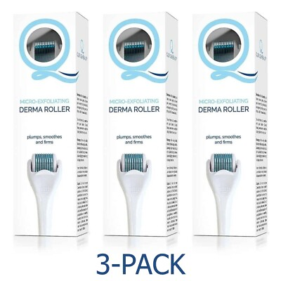 #ad Microneedle Derma Roller 3 PACK Micro Exfoliating by Quench Beauty Skincare NEW $8.95