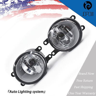 #ad Clear Lens Front Bumper Driving Fog Lights w Bulbs For 06 13 Toyota Yaris L LE $15.29