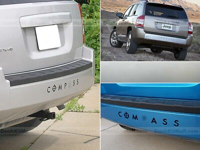 #ad DKM TAILGATE LETTERS CHROME FOR JEEP COMPASS 2007 2010 REAR INSERTS NOT DECALS $12.28