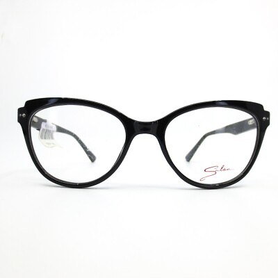 #ad SALSA SA20200 BK Black Cat Eye Women Eyeglasses Frame 53 18 140 $49.98