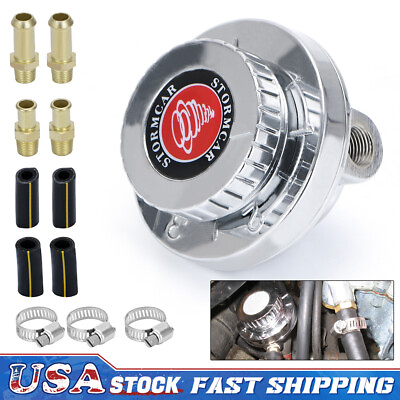 #ad Adjustable 8mm 10mm Hose Fuel Pump Pressure Regulator Kit Carburetor Engine 1 6 $21.61