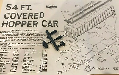 #ad Athearn HO 54#x27; Covered Hopper Parts #53008 Air Brake Set NEW $5.49