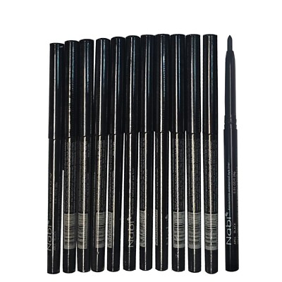 #ad 12pcs Nabi Retractable Waterproof Black Eyeliner Wholesale Lot $12.50