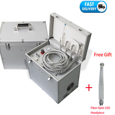 #ad Dental Portable Delivery Unit Air Compressor Syringe Suction System 4H *USA* $499.00