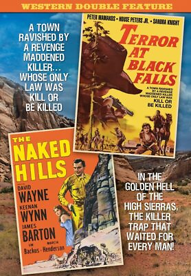 #ad Western Double Feature: Terror at Black Falls 1962 The Naked Hills 19 DVD $14.08
