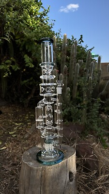#ad USA 20quot; Glass Bong TALL THICK Borosilicate Hookah HEAVY Water Pipe14mm bowl $66.99