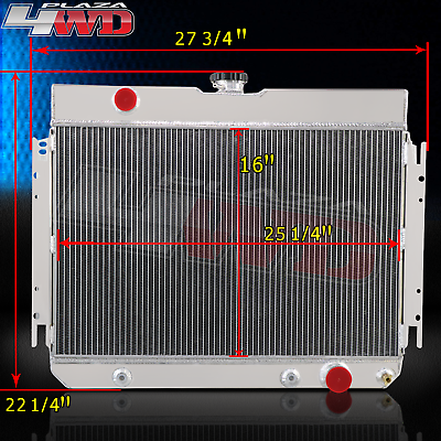 #ad 289 3 Row Radiator For 1963 1968 Chevy Bel Air Impala Caprice Biscayne 5.3L V8 $115.99