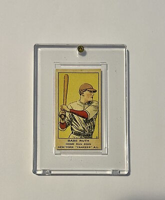 #ad 🏏1921 W514⚾️BABE RUTH HOF Portrait With Bat Reprint Duplicate EX Condition $120.00