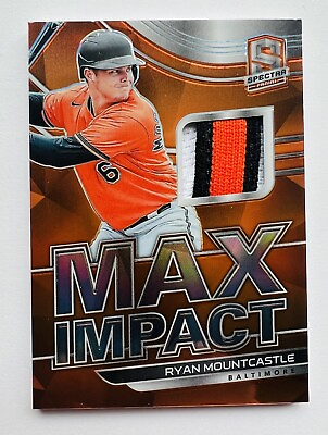 #ad 2021 Spectra Ryan Mountcastle Max Impact Neon Orange Rookie Patch 15 Orioles ￼ $12.00