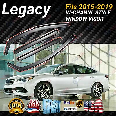#ad Fits Subaru Legacy15 2019 In Channel Window Visor Vent Rain Sun Guards Deflector $34.99