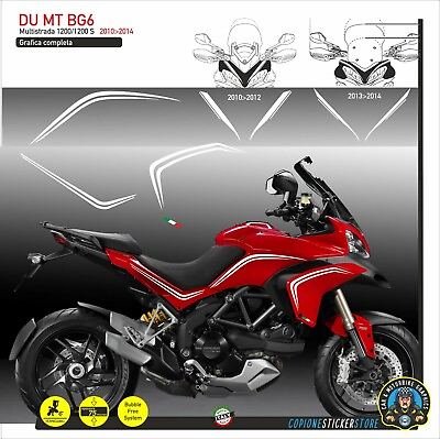 #ad Graphic Adhesives Compatible Motorcycle DUCATI Multistrada 1200 S 2010 2014 Du $87.76