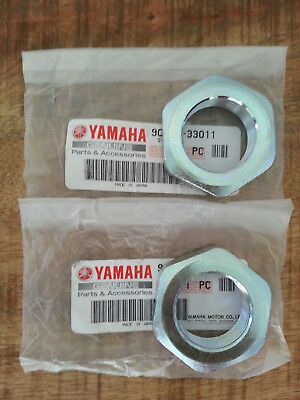 #ad Yamaha OEM Axle Lock Nuts 2 for Breeze Grizzly 125 Blaster 200 Banshee 350 $29.75