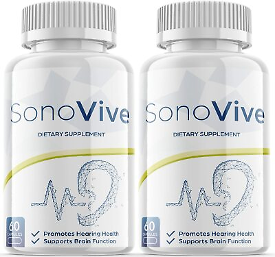#ad 2 Sonovive Hearing Health Supplement PillsTinnitus Support for Ear Structures $49.83