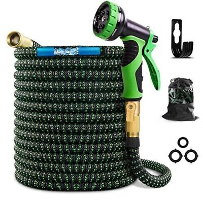 #ad USA 50 100FT 4X Stronger Deluxe Heavy Duty Expandable Flexible Garden Water Hose $45.99
