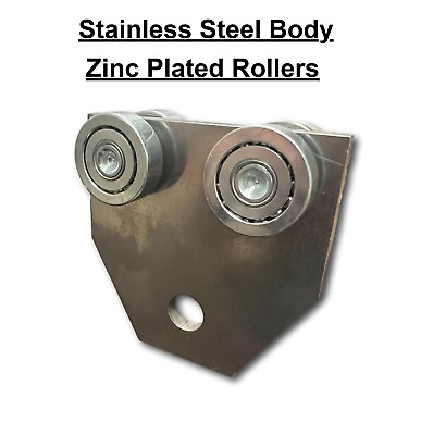 #ad 4 Wheel Stainless Steel Zinc Plated Trolley for Unistrut Channel 600lbs Rated $19.99