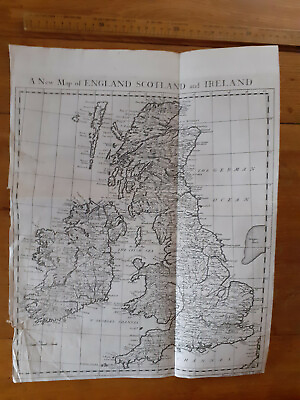 #ad c1740s Rapin amp; Tindal A New Map of England and Scotland and Ireland GBP 80.00