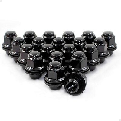 #ad 20 Black Mag Lug Nuts 12x1.25 Fits Nissan 350z 370z GTR Altima Maxima OE Wheels $24.95