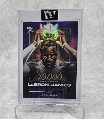#ad LeBron James 2023 24 TOPPS NOW Basketball Card LJ 40K 40000 Pts Lakers $14.99