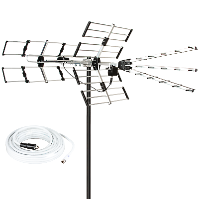 #ad Yagi Antenna Outdoor Long Range 24 Elements 4K Crystal Clear ATSC 3 UHF VHF 2024 $108.99