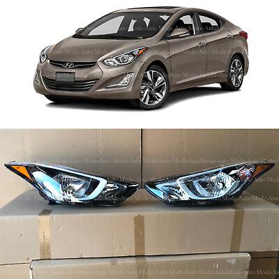 #ad Headlight Replacement for 2014 2015 2016 Hyundai Elantra Left Right 2pc w Bulbs $119.99