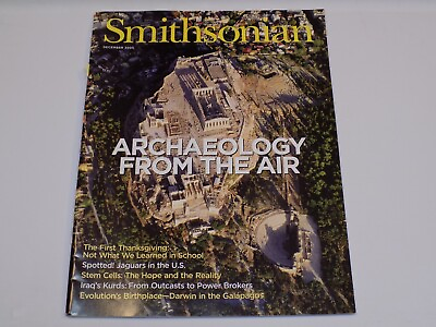 #ad Smithsonian Magazine Dec 2005 Archaeology from the Air First Thanksgiving Jaguar $9.99