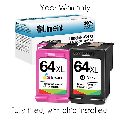 #ad 64XL Ink Cartridges for HP envy photo 7855 7155 7858 6255 7800 7164 6255 Combos $44.00