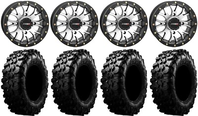 #ad System 3 ST 3 Machined 14quot; Wheels 28quot; Carnivore Tires Honda Pioneer 1000 Talon $1344.00