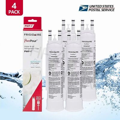 #ad 1 2 3 4 PC Frigidaire FPPWFU01 PWF 1 Refrige PurePour Water amp;Ice Filter New $42.50