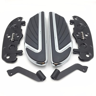 #ad Chrome Airflow Rider Footboard Kit For #x27;12 #x27;16 FLD #x27;86 later FL Softail $118.79