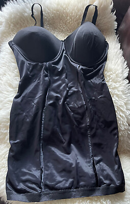 #ad Women#x27;s Maidenform Shapewear Easy Up Firm Control Strapless Slip 2304 Black 38D $25.00