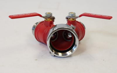 #ad Outlet Fire Hose Ball Valve 2 1 2quot; Inlet x 1 1 2quot; x 1 1 2quot; Outlet 6AKE2 $319.99