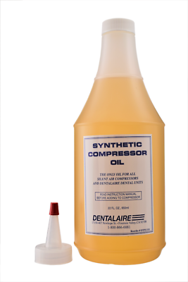 #ad Dentalaire SYNTHETIC Compressor Oil 22oz – SKU: DTP11310 In Sealed Bag $85.00