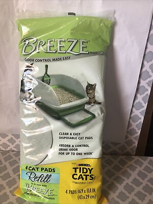 #ad Breeze Odor Control Made Easy 4 Cat Pads Refills for Breeze Litter System $22.24
