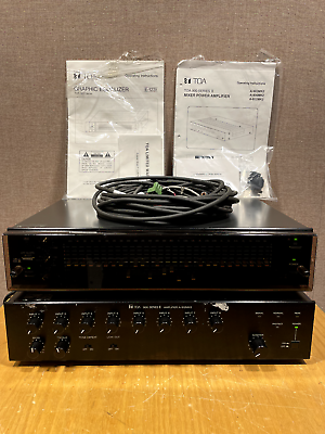 #ad TOA 70V audio amp and mixer 900 Series graphic EQ cables manuals VGC $195.00