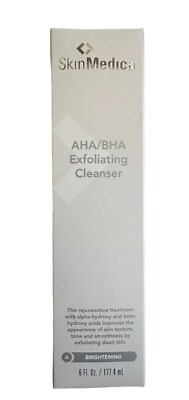 #ad NEW SkinMedica AHA BHA Exfoliating Cleanser 6oz Sealed Box Face Brightening $30.00